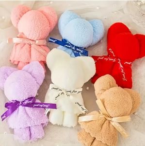 5pcs of mixed colours face towel Little Bears